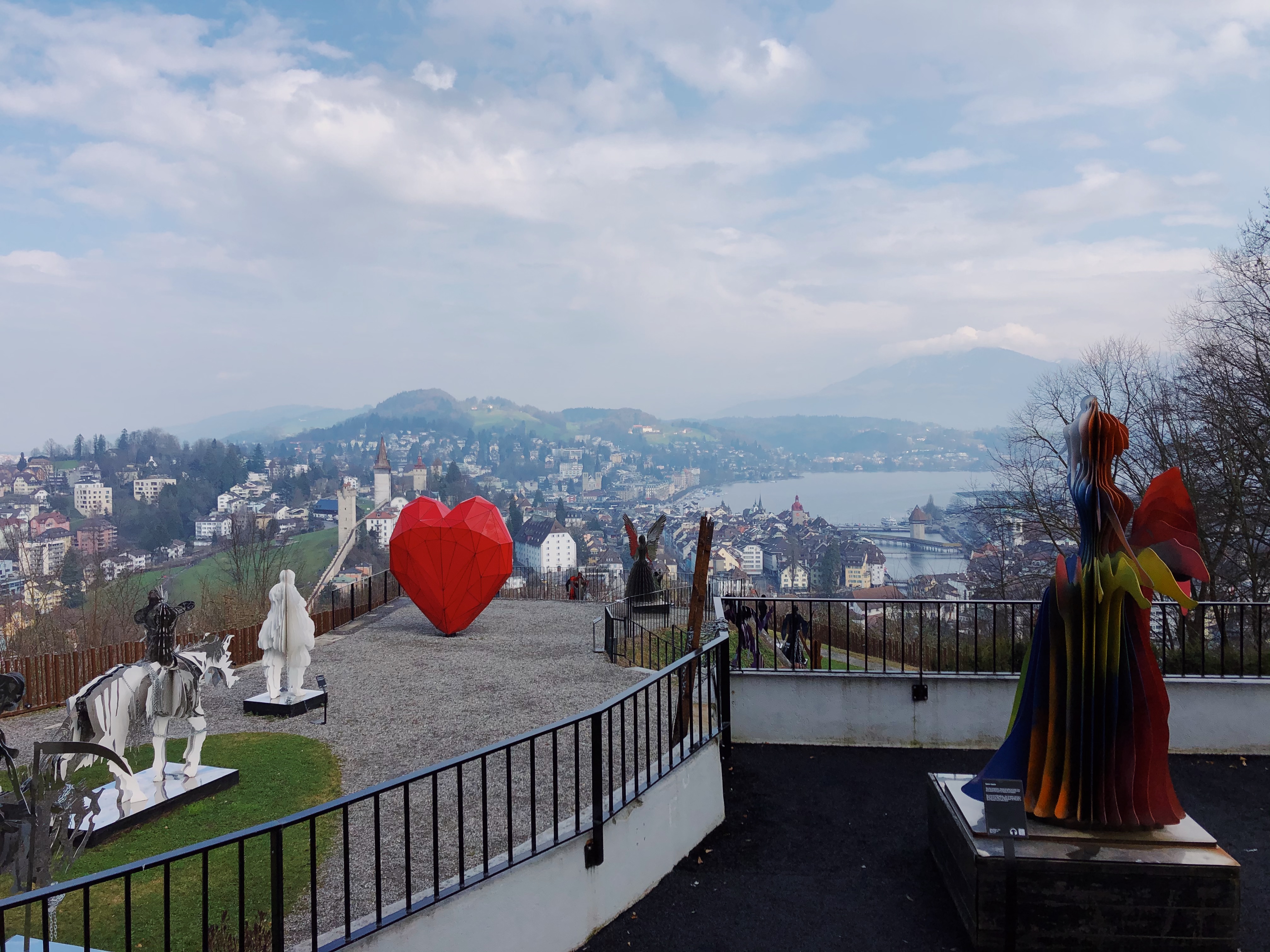 View on Lucerne from Chateau Gutsch